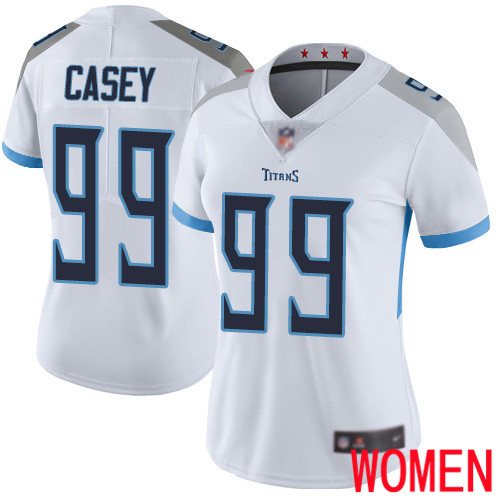 Tennessee Titans Limited White Women Jurrell Casey Road Jersey NFL Football #99 Vapor Untouchable